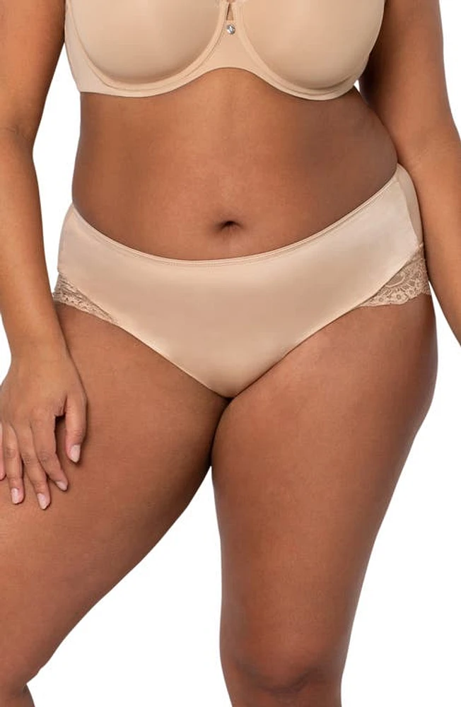 Curvy Couture Tulip Lace Trim Briefs at Nordstrom,