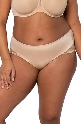 Curvy Couture Tulip Lace Trim Briefs at Nordstrom,