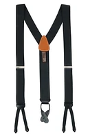 Trafalgar Regal Silk Formal Suspenders in Black at Nordstrom