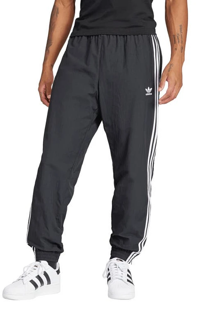 adidas Adicolor Firebird Recycled Polyester Track Pants Black at Nordstrom,