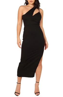 Petal & Pup Jolie Asymmetric Sheath Black at Nordstrom,