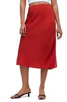 Madewell Crinkled Satin Slip Skirt at Nordstrom,