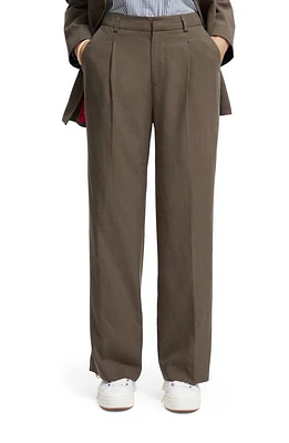 Scotch & Soda Drapey Wide Leg Pants in Dark Taupe at Nordstrom, Size 29