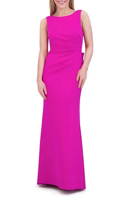 Eliza J Bow Back Sleeveless Gown Pink at Nordstrom,