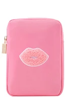 Bloc Bags Mini Kiss Cosmetics Bag in Bubblegum Pink at Nordstrom