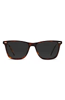 Vincero Atwater 51mm Polarized Rectangle Sunglasses in Rye Totroise Smoke at Nordstrom