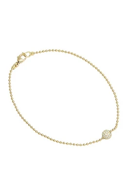 LAGOS Covet Diamond Pavé Station Bracelet in Gold/Diamond at Nordstrom, Size 7