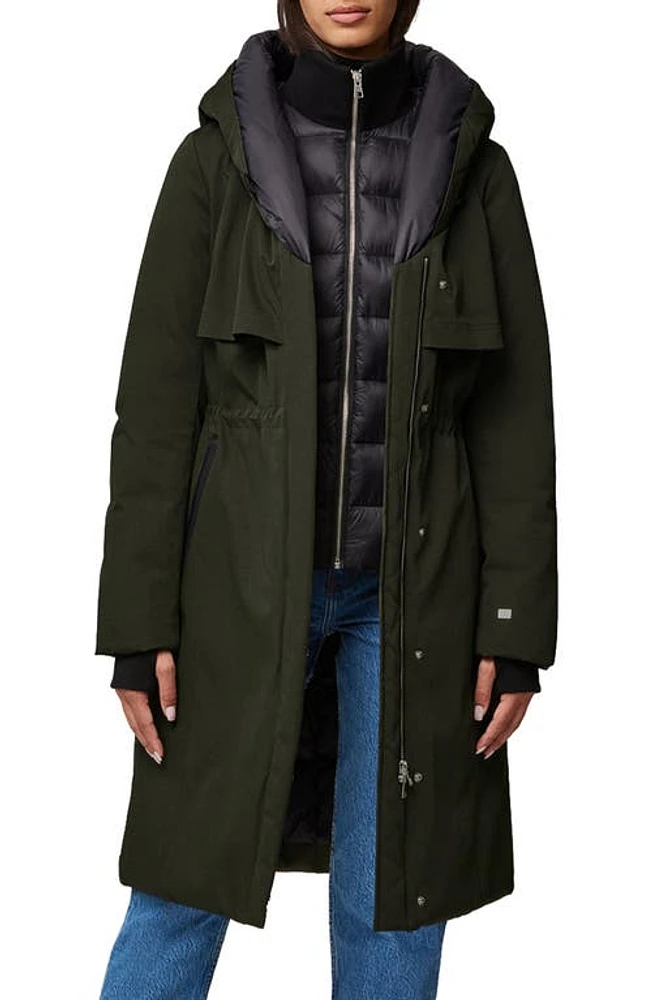 Soia & Kyo Samara 700 Fill Power Hooded Down Coat Cedar at Nordstrom,