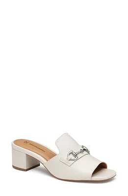 Johnston & Murphy Edith Block Heel Sandal Bone Glove at Nordstrom,