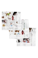 little unicorn 3-Pack Print Cotton Muslin Blankets in Woof at Nordstrom