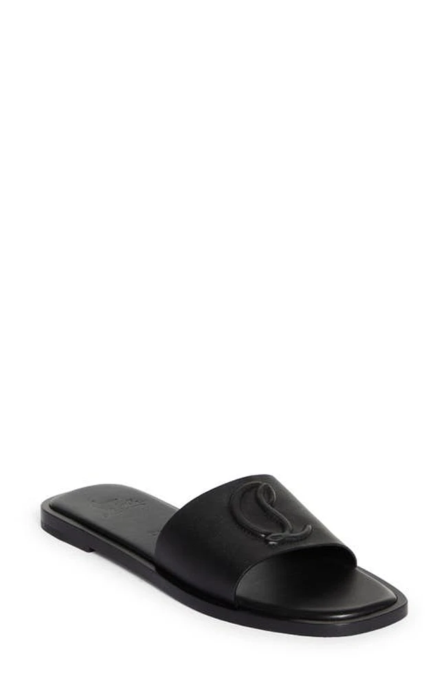 Christian Louboutin CL Logo Slide Sandal at Nordstrom