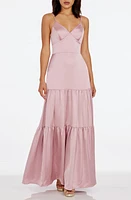 Dress the Population Tess Tiered Satin Gown at Nordstrom,