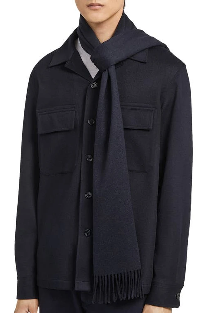 ZEGNA Cashmere Scarf in Navy at Nordstrom