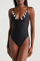 Ramy Brook Zoa Lace-Up One-Piece Swimsuit Lacing at Nordstrom,