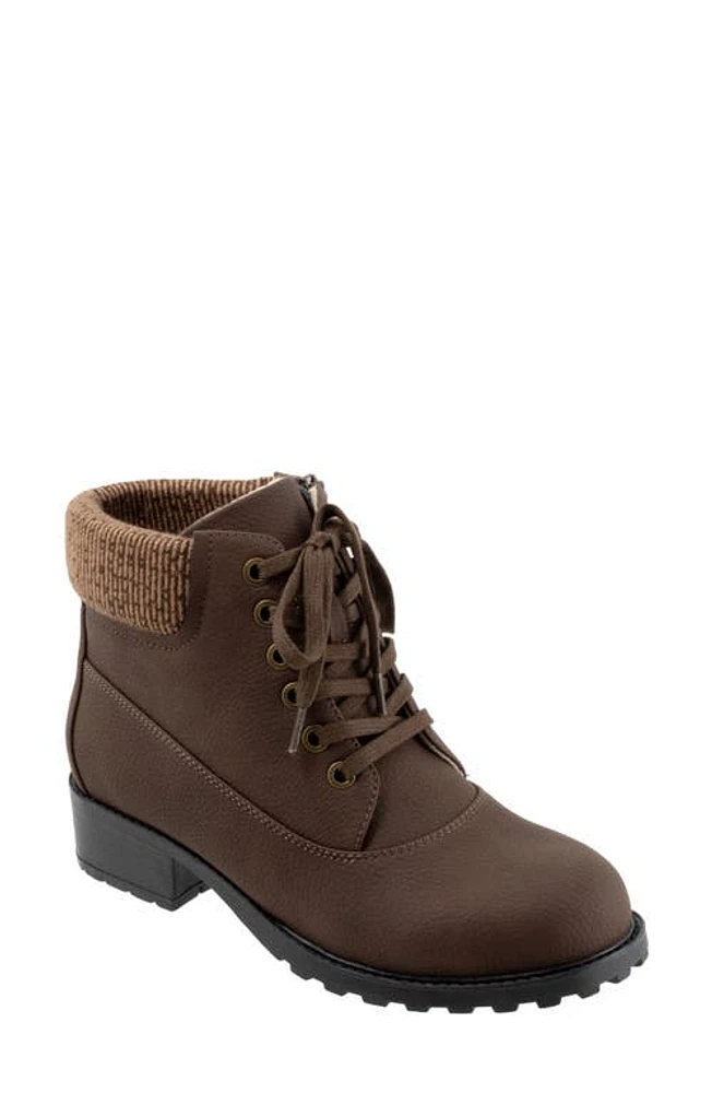 Trotters Bellamy Faux Fur Lined Bootie Dark Brown at Nordstrom,