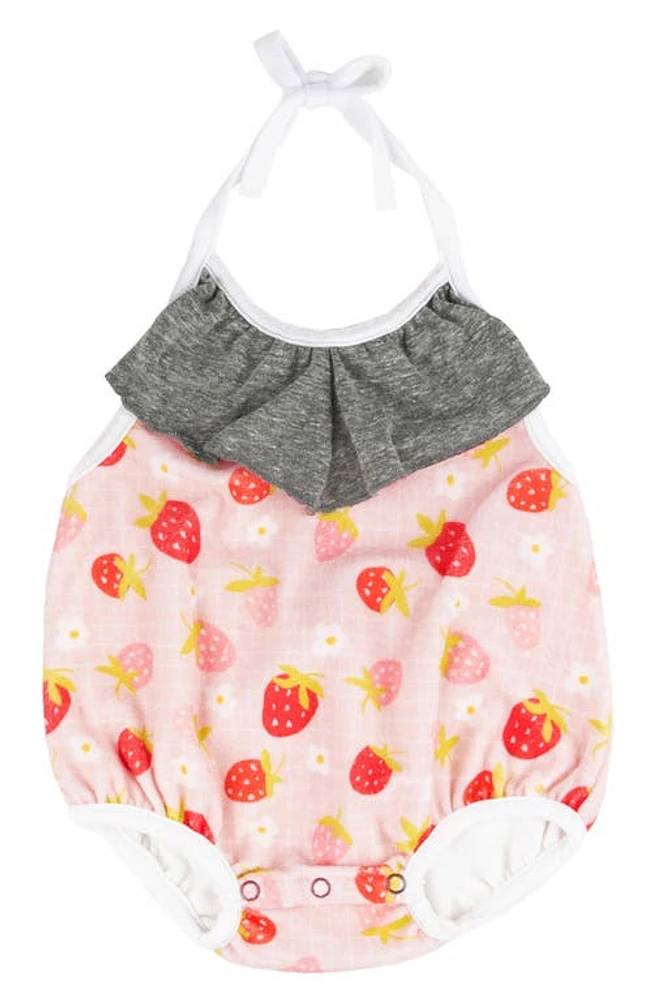 Miki Miette Star Halter Bubble Romper Strawberry Fields at Nordstrom