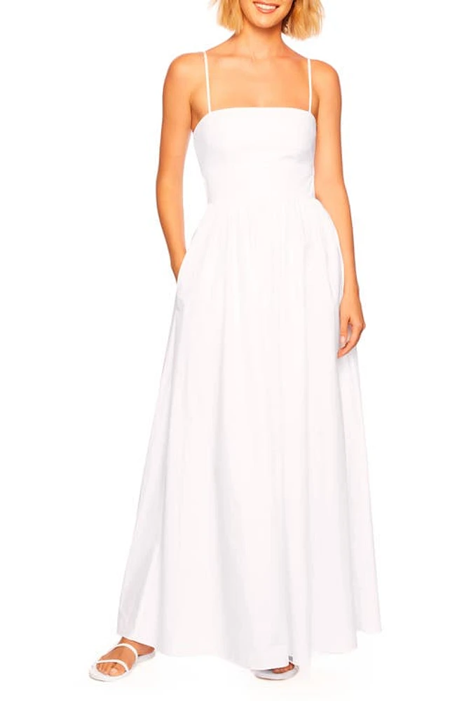 Susana Monaco Cutout Cotton Poplin Maxi Sundress at Nordstrom