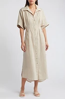 Cleobella Gili Linen Shirtdress Oatmeal at Nordstrom,