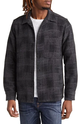 NN07 Julio Check Jacquard Button-Up Shirt Grey at Nordstrom,