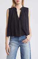 Nation LTD Via Tie Neck Tank Jet Black at Nordstrom,