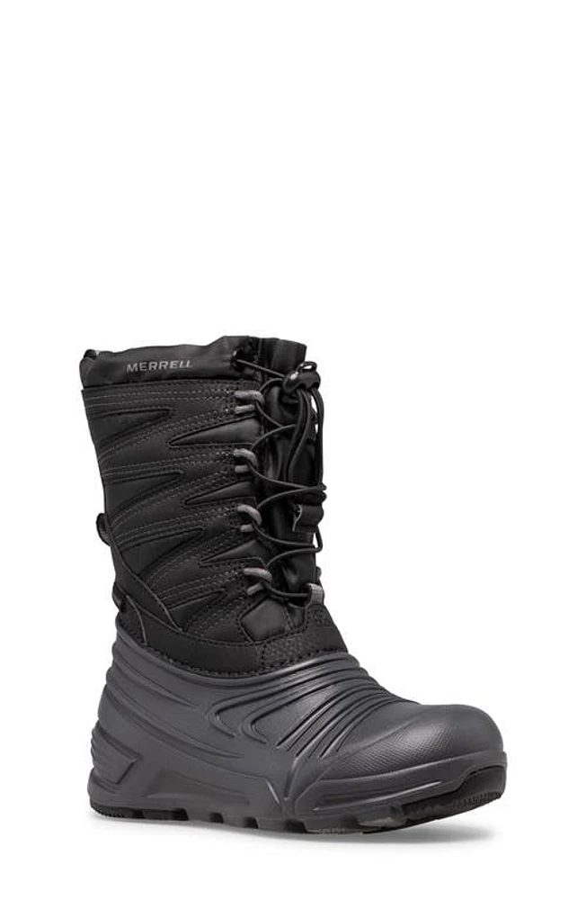 Merrell Snow Quest Lite 3.0 Waterproof Boot Black/Grey at Nordstrom, M