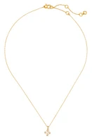 Kate Spade New York mini pendant necklace in Clear/Gold. at Nordstrom