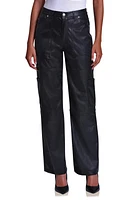 Avec Les Filles Faux-Ever Leather Cargo Pants Black at Nordstrom,