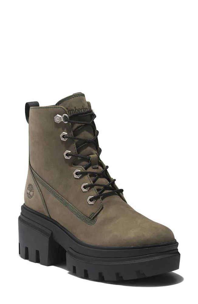 Timberland Everleigh Bootie Dark Green Nubuck at Nordstrom,