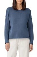 Eileen Fisher Boxy Crewneck Pullover in Twilight at Nordstrom, Size X-Large