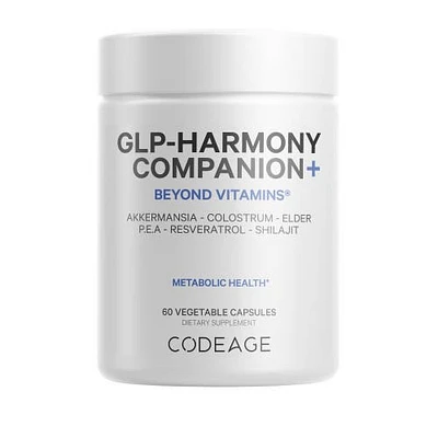 Codeage GLP-Harmony Companion+, GLP-1 Agonist Support, Lion's Mane, PEA, Shilajit Akkermansia, 60 ct in White at Nordstrom