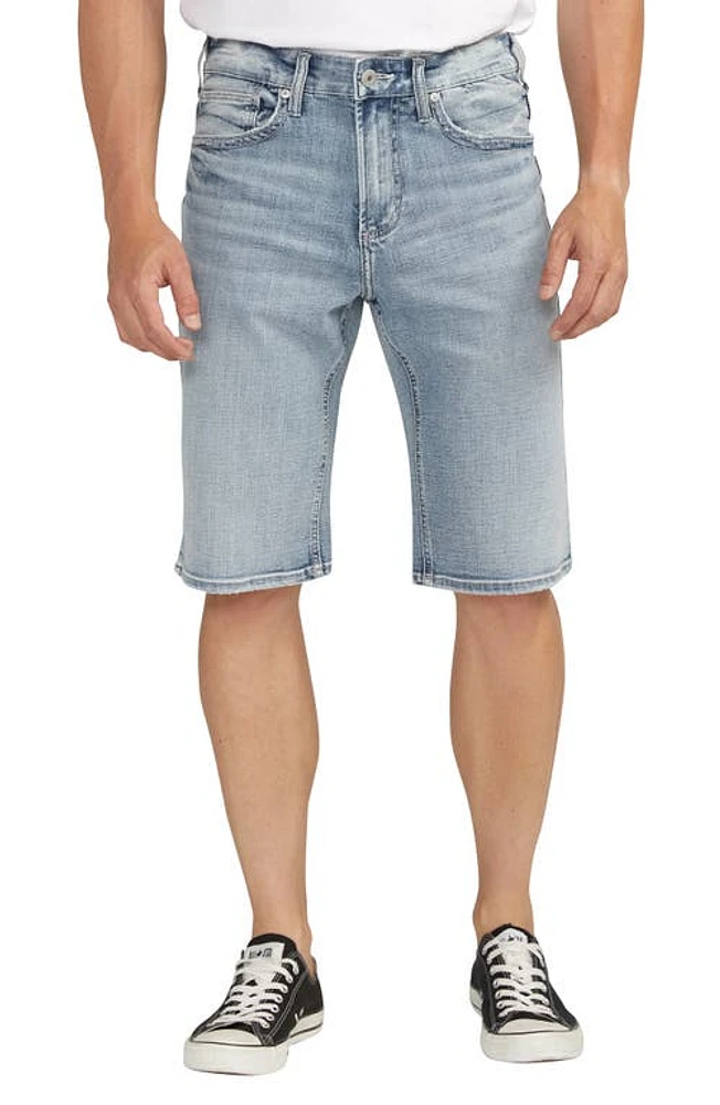 Silver Jeans Co. Gordie Relaxed Fit Stretch Denim Shorts Indigo at Nordstrom,