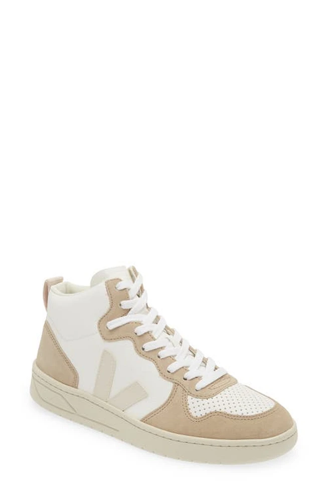 Veja V-15 High Top Sneaker Extra-White Pierre Sahara at Nordstrom,