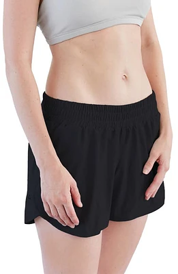 Anook Athletics Austin Maternity Shorts Char at Nordstrom,