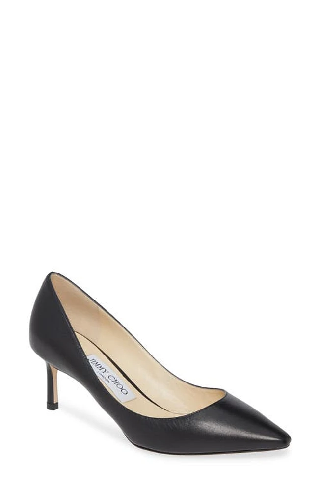 Jimmy Choo Romy 60 Leather Pump Black at Nordstrom,