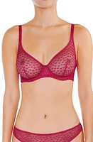 Huit Daisy Cerise Underwire Bra Cherry at Nordstrom,