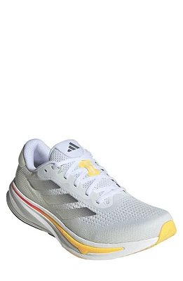 adidas Supernova Rise Running Shoe White/Iron Metallic/Spark at Nordstrom,