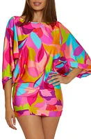 Trina Turk Lilleth Cover-Up Dress Pink Multi at Nordstrom,