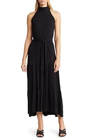 Loveappella Tiered Halter Maxi Dress at Nordstrom,