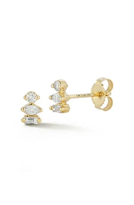 Dana Rebecca Designs Alexa Jordyn Diamond Stud Earrings in Yellow Gold at Nordstrom