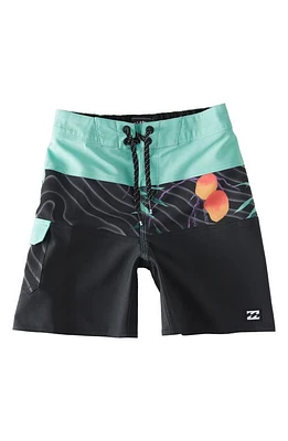 Billabong Kids' Tribong Pro Swim Trunks Asphalt at Nordstrom,