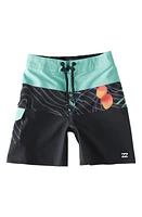 Billabong Kids' Tribong Pro Swim Trunks Asphalt at Nordstrom,