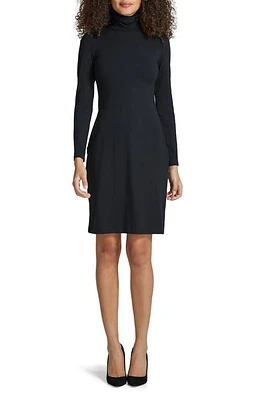 Commando Butter Luxe Turtleneck Long Sleeve Minidress Black at Nordstrom,