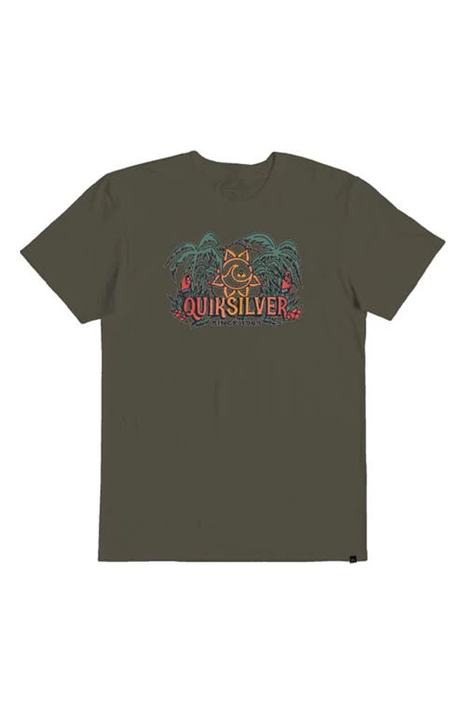 Quiksilver Dala Jungle Graphic T-Shirt Grape Leaf at Nordstrom,