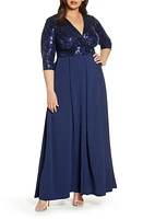 Kiyonna Paris Sequin Bodice Gown at Nordstrom,