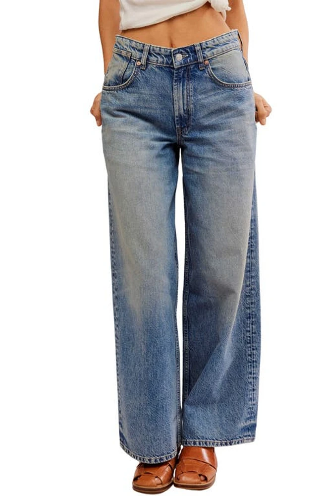 Free People Waterfalls Baggy Wide Leg Jeans Outlaw at Nordstrom,