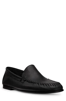 Stuart Weitzman Montauk Venetian Moc Toe Loafer Black at Nordstrom,