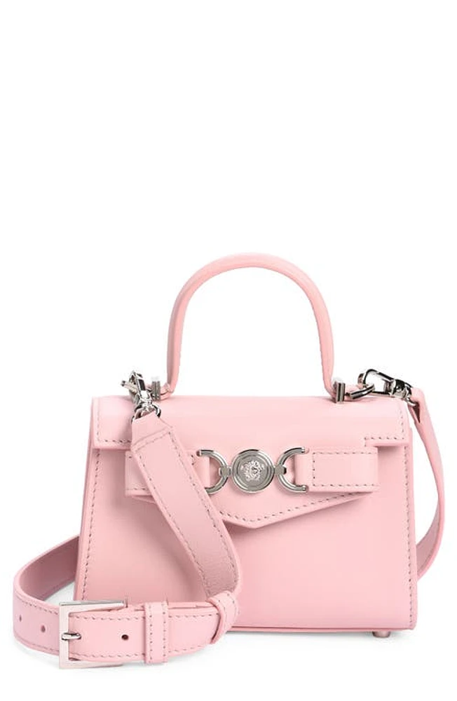 Versace Medusa 95 Leather Top Handle Bag in Dusty Rose-Palaldium at Nordstrom