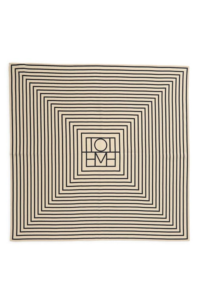 TOTEME Signature Logo Square Silk Scarf in Monogram Print at Nordstrom