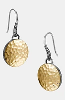 John Hardy Palu Round Drop Earrings in Silver at Nordstrom