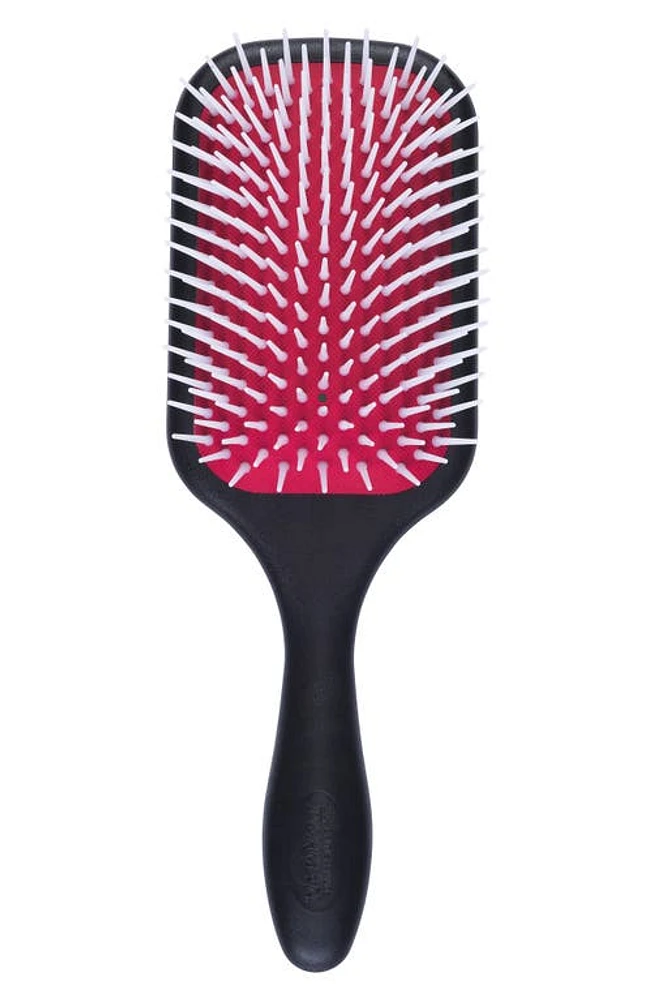 D38 Power Paddle Denman Detangler Hairbrush in Black With Red Pad at Nordstrom